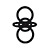 Simple logo icon 50x50, black on white